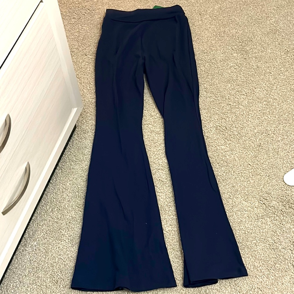 Navy Blue Flare Pants